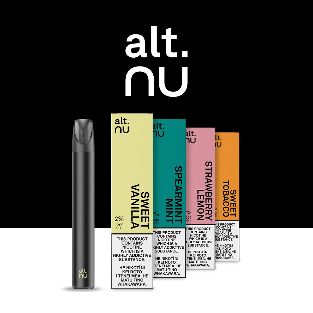 ALT. NU Disposable Pod 1200 Puffs (4% Nicotine) Premium Vapes UAE ALT. NU Disposable Pod 1200 Puffs (4% Nicotine) Premium Vapes UAE