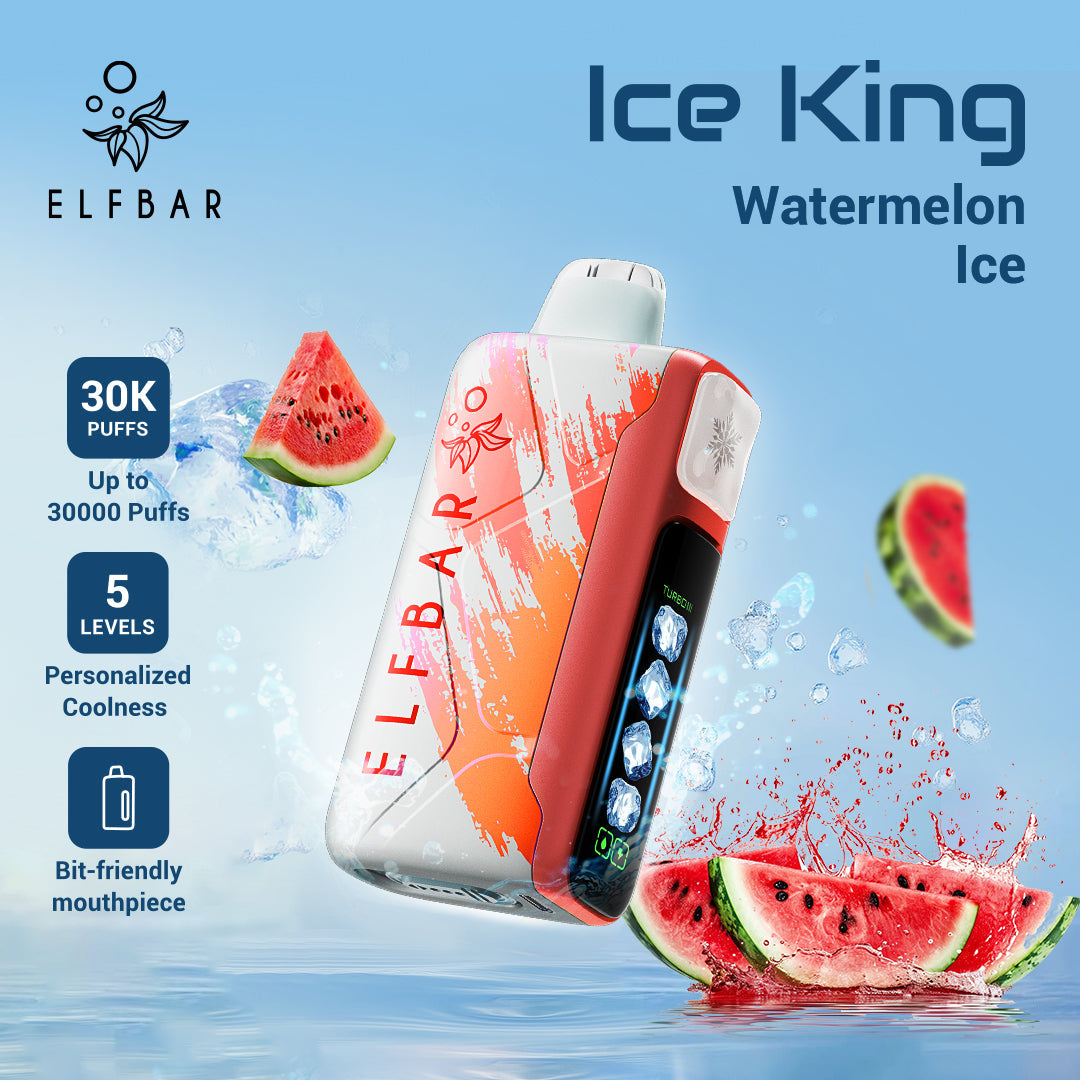 Elf Bar Ice King Disposable Vape 30000 Puffs (5% Nicotine) Premium Vapes UAE Elf Bar Ice King Disposable Vape 30000 Puffs (5% Nicotine) Premium Vapes UAE