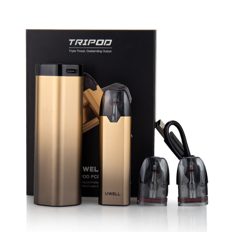 uwell caliburn tripod Uwell Tripod PCC Pod With Power Bank – Premium Vapes UAE