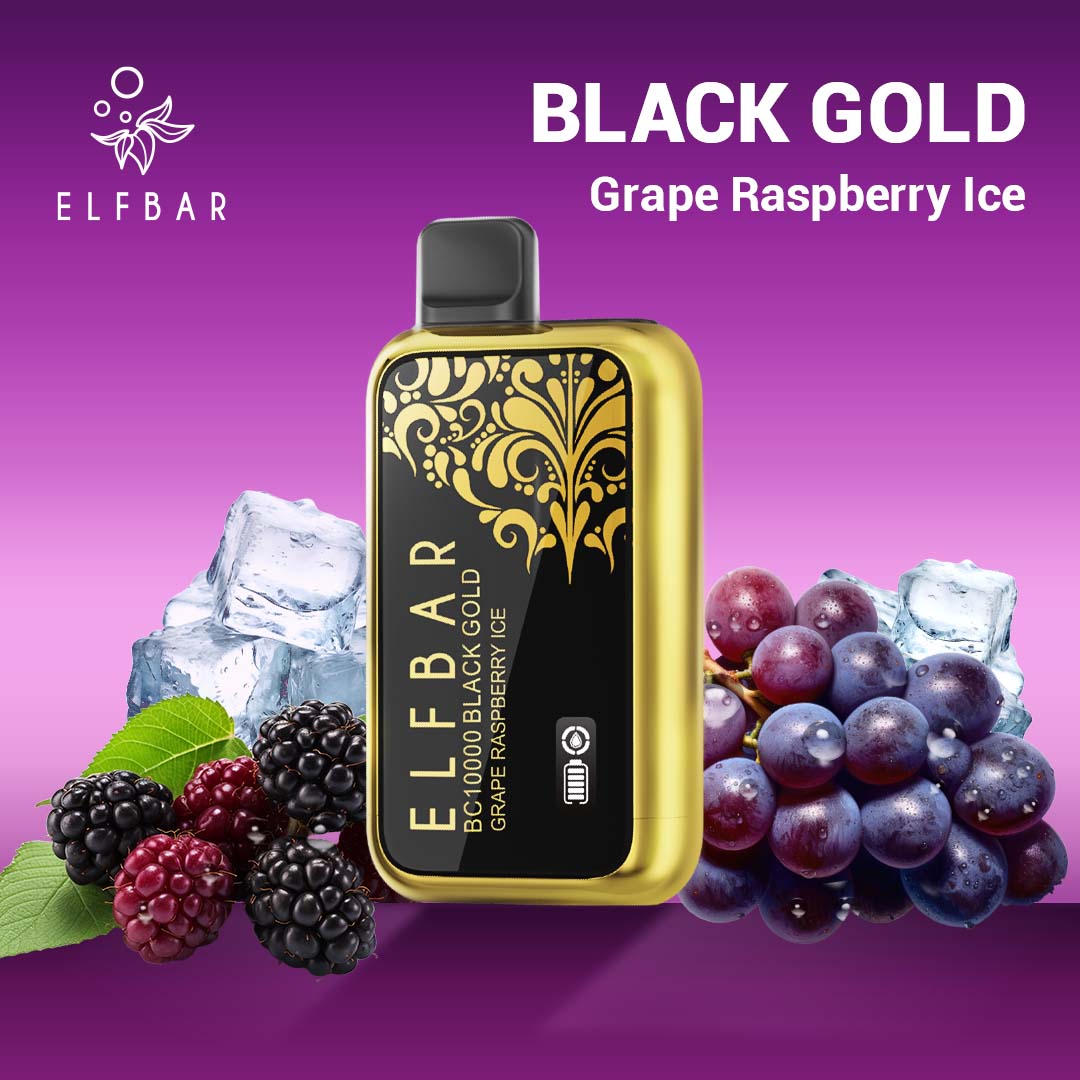 gold bar vape 10000 puffs Elf Bar BC10000 Puffs Black Gold Disposable Vape (5% Nicotine) – Premium  Vapes UAE