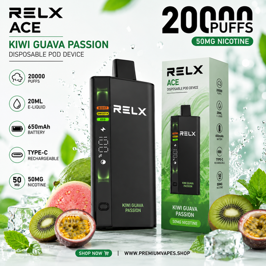 RELX Ace 20000 Puffs Disposable Vape (5% Nicotine)