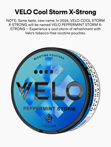 Velo Peppermint Storm (Cool Storm) Nicotine Pouches (20pcs/Can) | Premium Vapes shop UAE