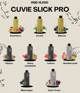 HQD Cuvie Slick Pro 15000 Puffs Disposable Vape (2% Nicotine) Premium Vapes UAE HQD Cuvie Slick Pro 15000 Puffs Disposable Vape (2% Nicotine) Premium Vapes UAE