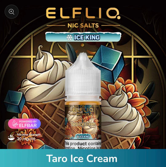 ELFLIQ Taro Iced Cream Salts Ice King 30ml | Premium Vapes shop UAE