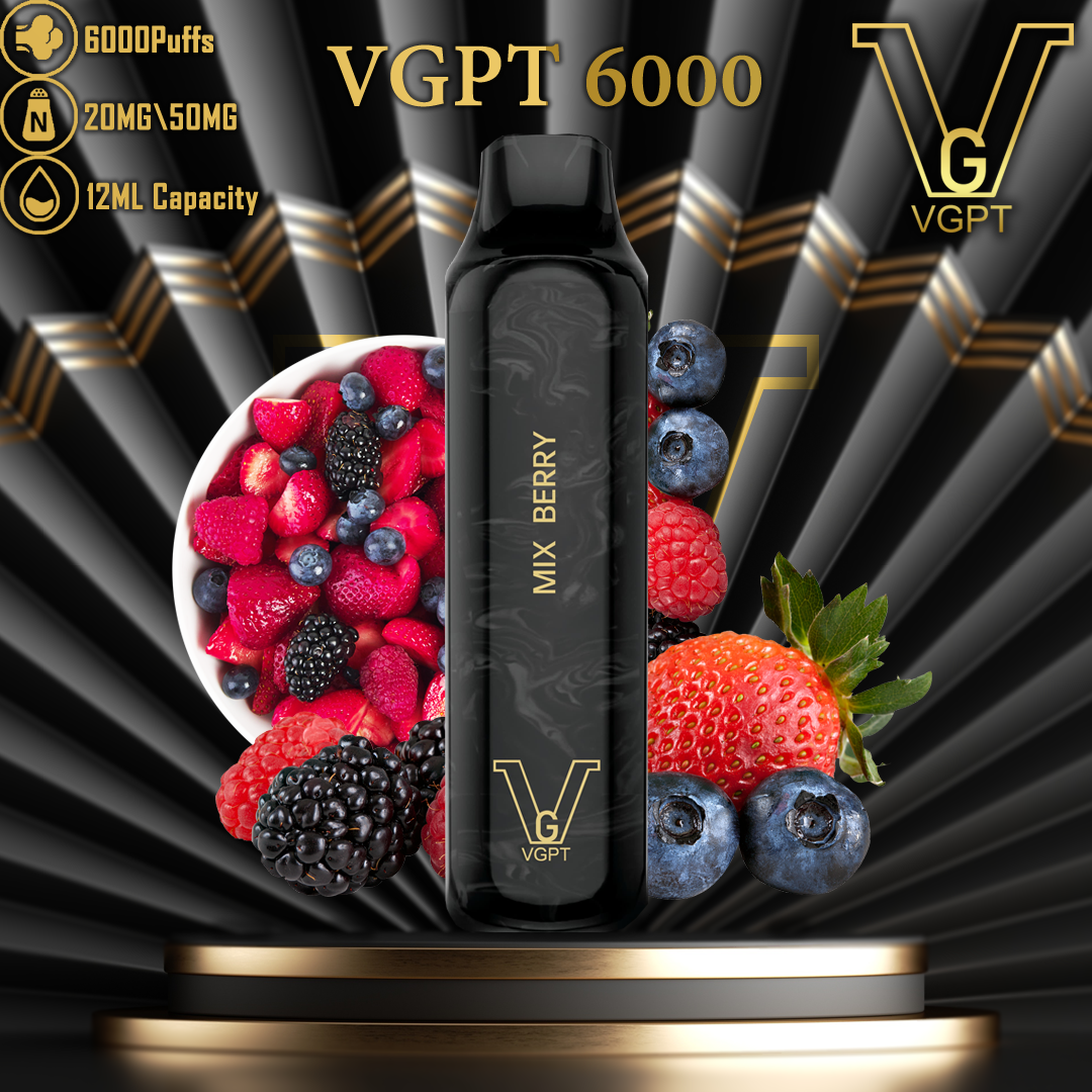 VGPT Disposable Vape 6000 Puffs (5% Nicotine) Premium Vapes UAE VGPT Disposable Vape 6000 Puffs (5% Nicotine) Premium Vapes UAE