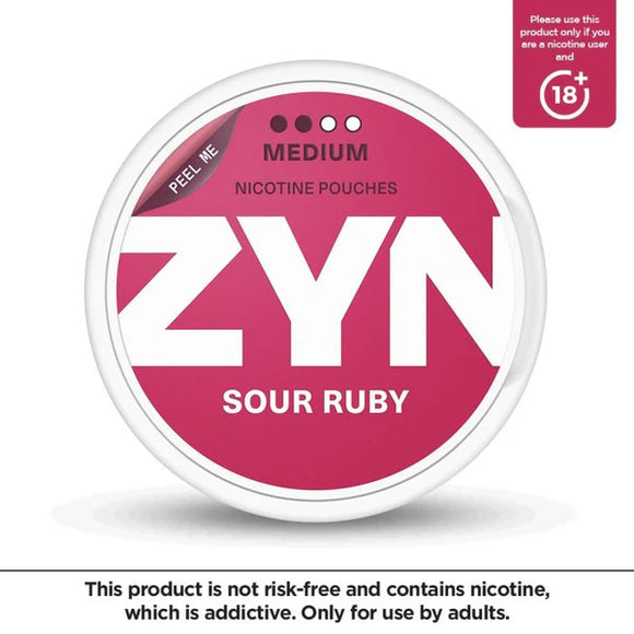 ZYN Sour Ruby Nicotine Pouches (20pcs/Can) | Premium Vapes shop UAE