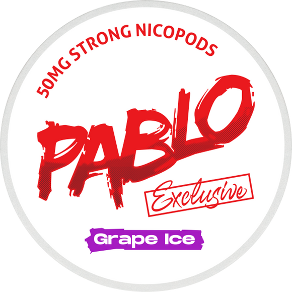 Pablo Grape Ice Exclusive Nicotine Pouches 50mg (20pcs/Can) | Premium Vapes shop UAE