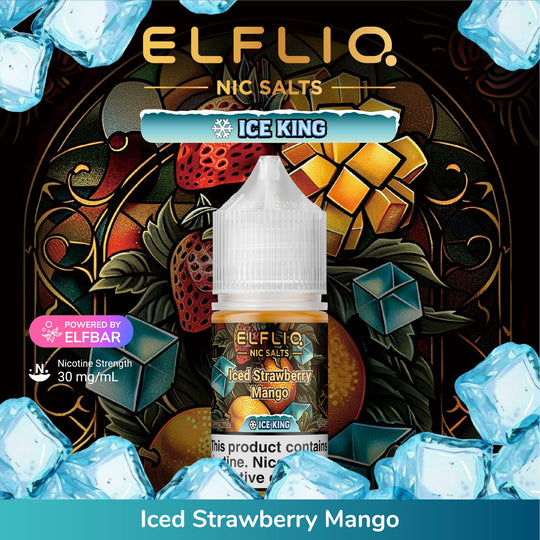 ELFLIQ Iced Strawberry Mango Salts Ice King 30ml | Premium Vapes shop UAE
