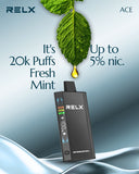 RELX Ace 20000 Puffs Disposable Vape (5% Nicotine) | 50mg nicotine strength Premium Vapes shop UAE