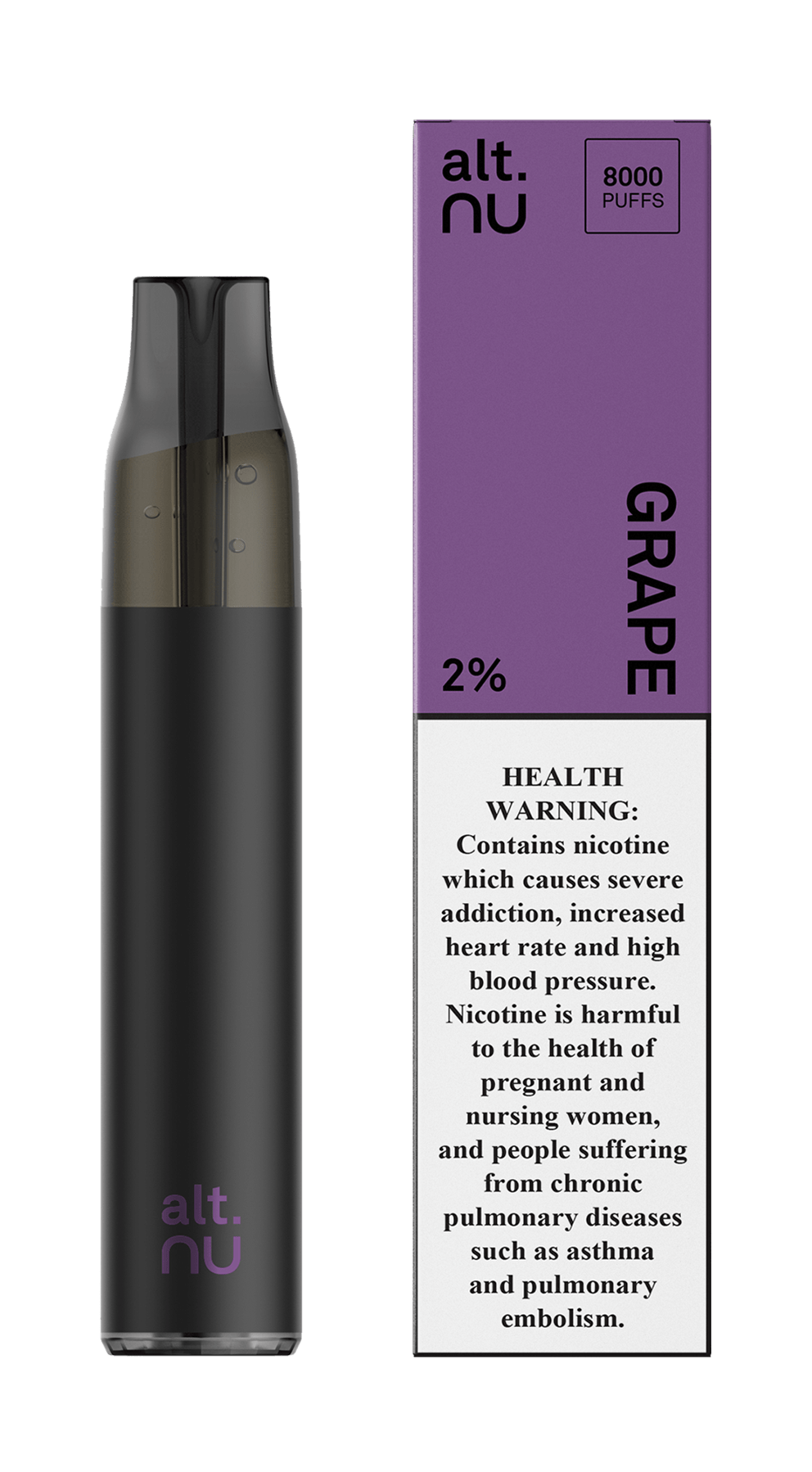 ALT.NU 8000 Puffs Disposable Pod (2% Nicotine) Premium Vapes UAE ALT.NU 8000 Puffs Disposable Pod (2% Nicotine) Premium Vapes UAE