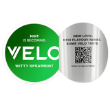 Velo Witty Spearmint (Mint) Nicotine Pouches (20pcs/ Can) | Premium Vapes shop UAE