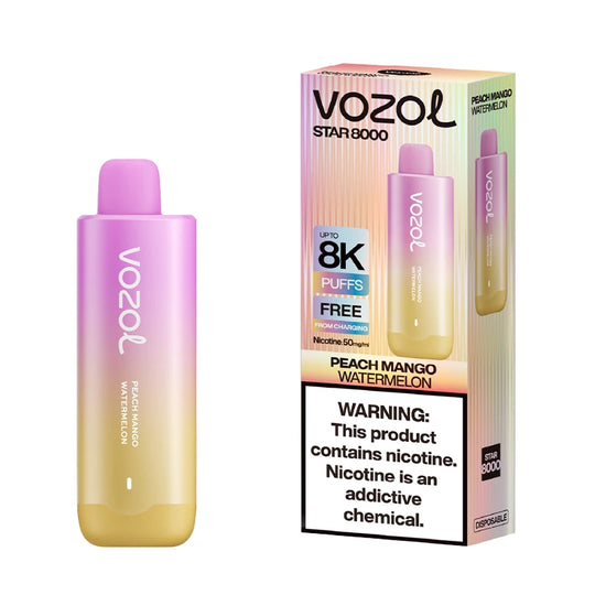 Vozol Star 8000 Puffs Disposable Vape (5% Nicotine) | Premium Vapes shop UAE
