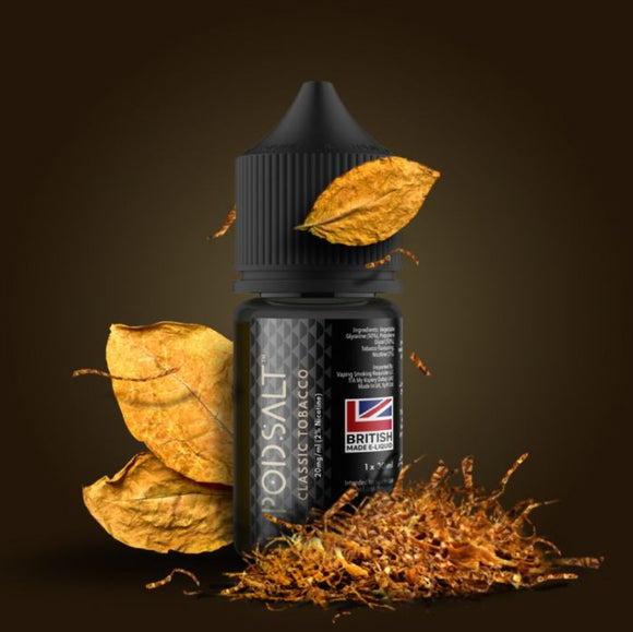 Classic Tobacco 30ML Nicotine Salt E-Liquid (20MG/ML) - Pod Salt