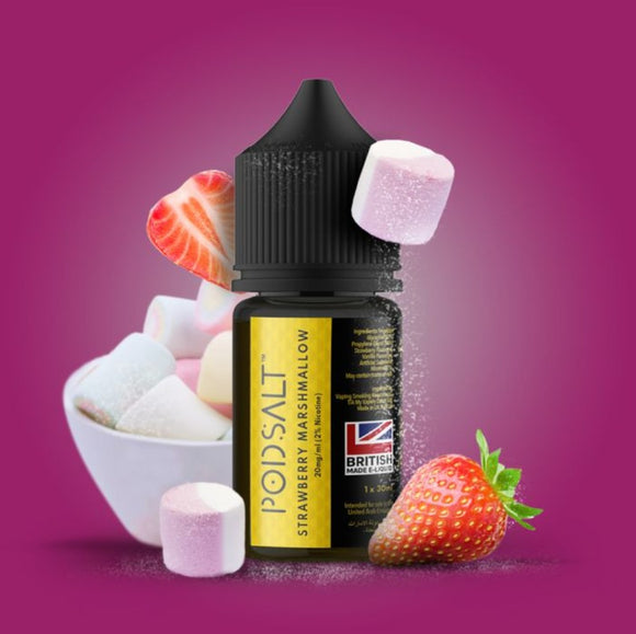 Strawberry Marshmallow Man 3 30ML Nicotine Salt E-Liquid (20MG/ML) - Pod Salt Fusion