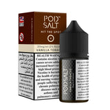 Vanilla Tobacco 30ML Nicotine Salt E-Liquid (20MG/ML)- Pod Salt