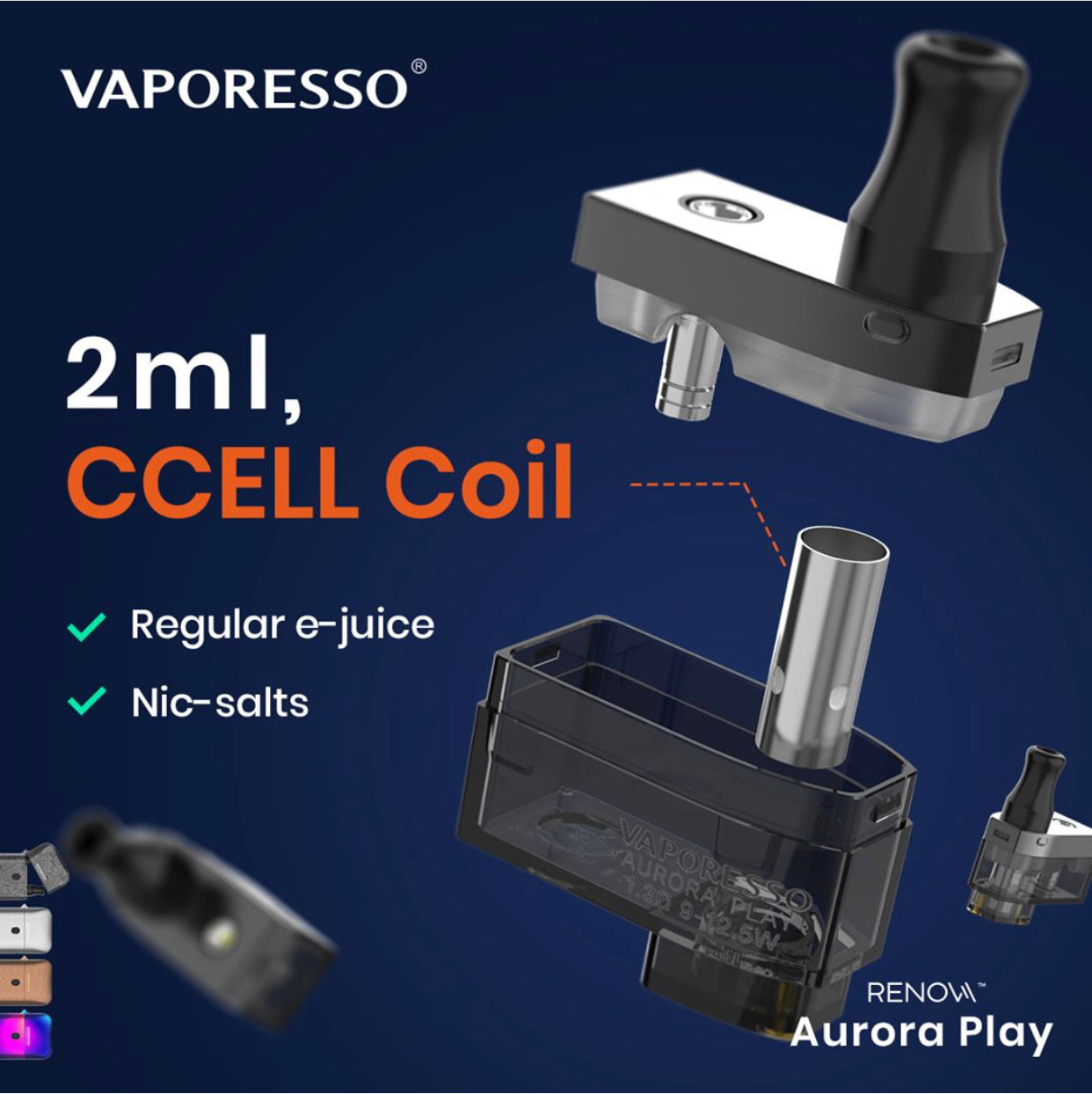 VAPORESSO AURORA PLAY-KIT | justfog Premium Vapes UAE VAPORESSO AURORA PLAY-KIT | justfog Premium Vapes UAE
