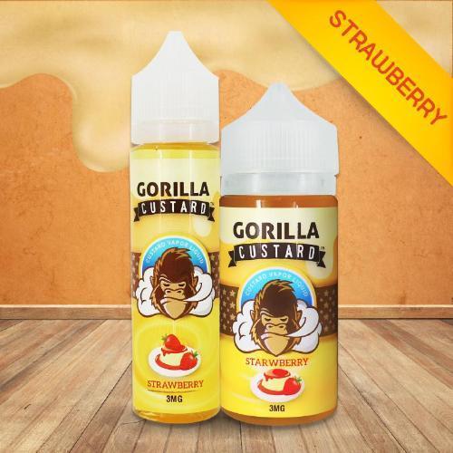 Strawberry Eliquid - Gorilla Custard 60ml