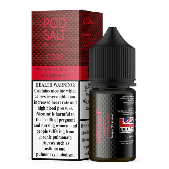 Pod Salt Core - Strawberry 30ml | Premium Vapes shop UAE