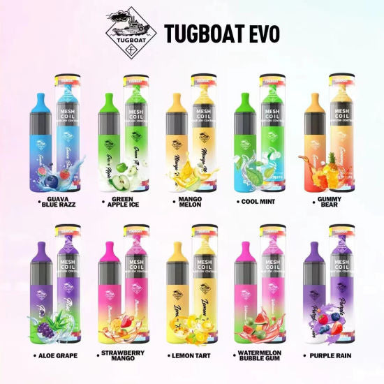 Tugboat Evo Disposable Pod 4500 Puffs 5% Nicotine | Premium Vapes shop UAE