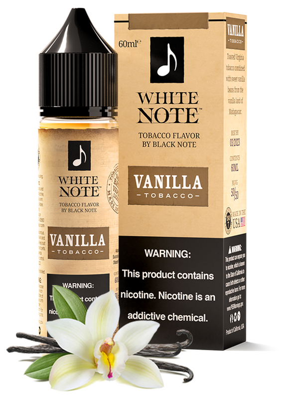 WHITE NOTE VANILLA TOBACCO 60ml premium vapes shop uae