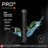 Pro Swiss Disposable Pod 1500 Puffs 2% Nicotine | Premium Vapes shop UAE