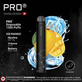 Pro Swiss Disposable Pod 1500 Puffs 2% Nicotine | Premium Vapes shop UAE