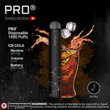 Pro Swiss Disposable Pod 1500 Puffs 2% Nicotine | Premium Vapes shop UAE