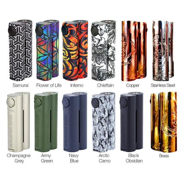 Squid Industries Double Barrel V3 150W VW MOD Premium Vapes UAE Squid Industries Double Barrel V3 150W VW MOD Premium Vapes UAE
