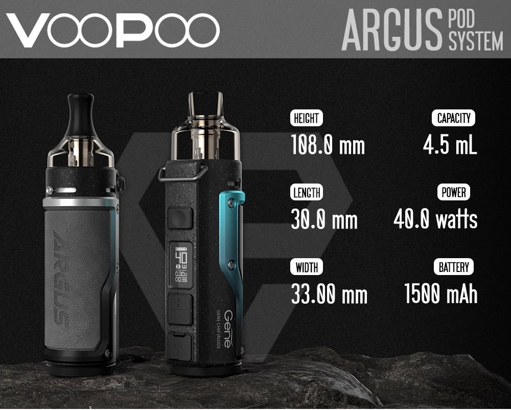 Voopoo Argus 40 watts 1500mAh Premium Vapes UAE Voopoo Argus 40 watts 1500mAh Premium Vapes UAE