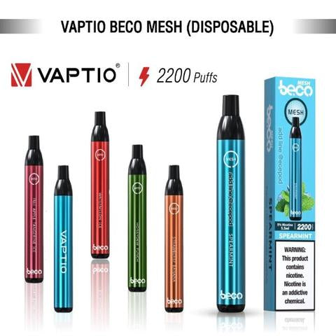 Vaptio Beco Mesh Disposable Pod 5% 2200 Puffs Premium Vapes UAE Vaptio Beco Mesh Disposable Pod 5% 2200 Puffs Premium Vapes UAE