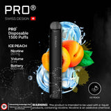 Pro Swiss Disposable Pod 1500 Puffs 2% Nicotine | Premium Vapes shop UAE