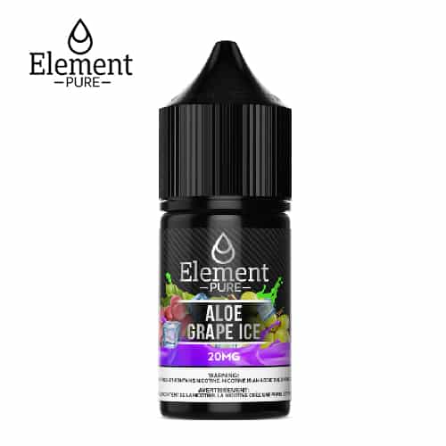 Element Pure Aloe Grape Ice Salt 30ml | Premium Vapes shop UAE