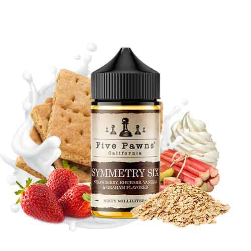 Symmetry Six Eliquid 60ml - Five Pawns (Fruit with Desert) premium vapes uae