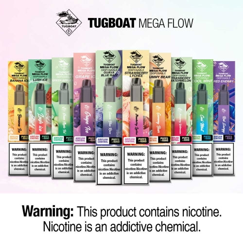 Tugboat Mega Flow 4000 Puffs Disposable Pod Kit Airflow Control