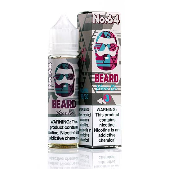 The Beard No. 64 Blue Raspberry Hibiscus Twist 60ml premium vapes uae