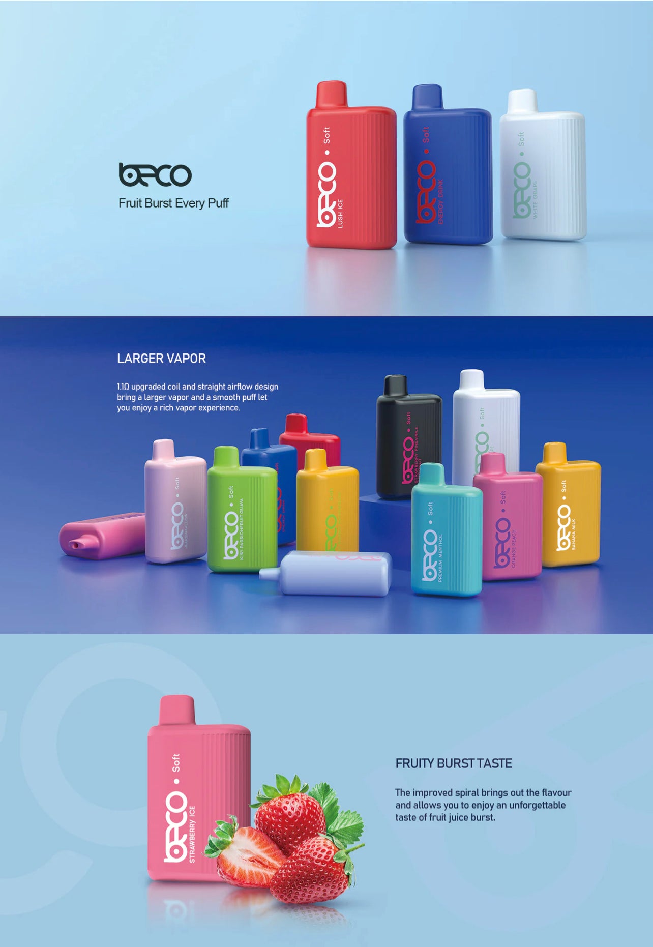 Beco Soft Disposable Vape 6000 Puffs (5%) Premium Vapes UAE Beco Soft Disposable Vape 6000 Puffs (5%) Premium Vapes UAE