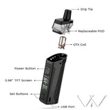 Vaporesso TARGET PM80 Sub-ohm Pod Mod Kit 2000mAh