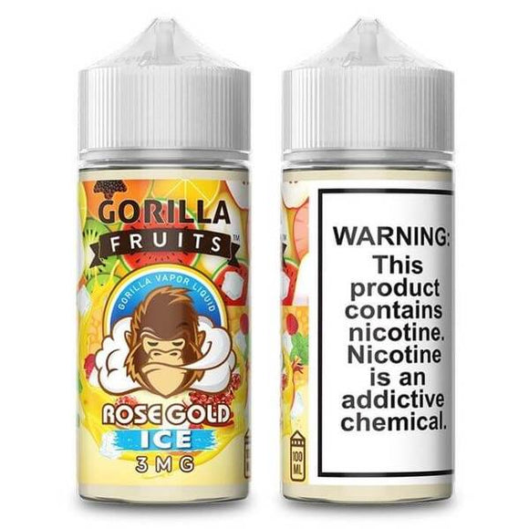 Gorilla Fruits Rose Gold Ice Eliquid - 100ml | Premium Vapes shop UAE