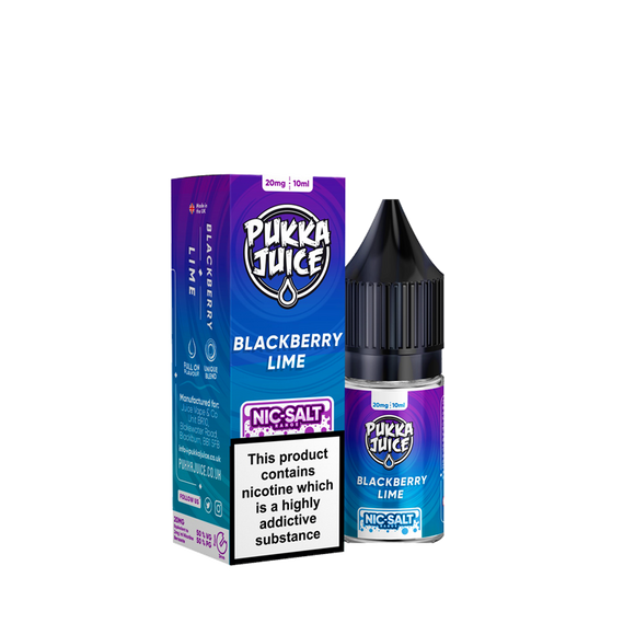 Blackberry Lime Salt 30ml - Pukka Juice | Premium Vapes shop UAE