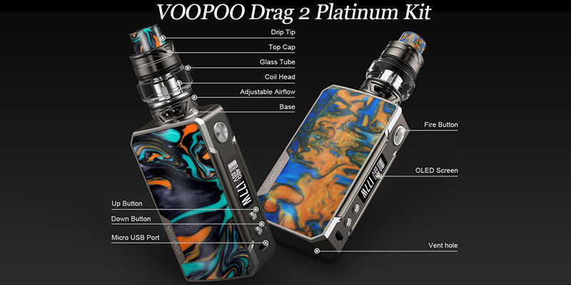 VooPoo Drag 2 Platinum Edition Premium Vapes UAE VooPoo Drag 2 Platinum Edition Premium Vapes UAE